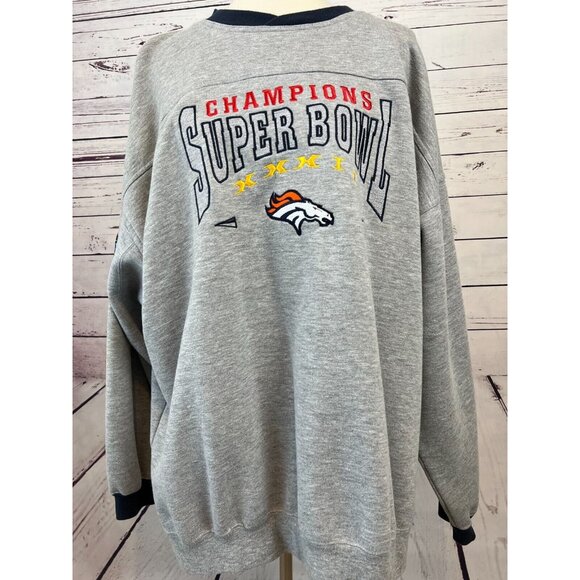 Lee Sport Sweatshirt Denver Broncos 2XL NFL Super Bowl Champions XXXII Pullover - Picture 7 of 11